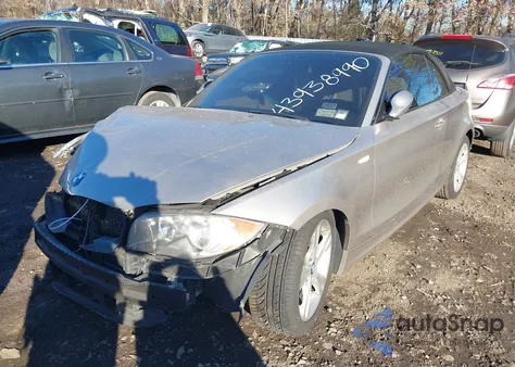 2008 BMW 128I z USA, uszkodzony, nr VIN WBAUL73578VE88483